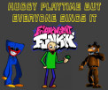 Friday Night Funkin: Huggy Playtime but Everyone Sings It Mod