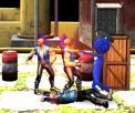 Police Stick man wrestling Fighting Game