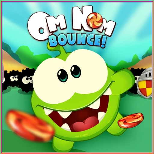 Cut the Rope, Feed with candy. A LEGO version of Om Nom fro…