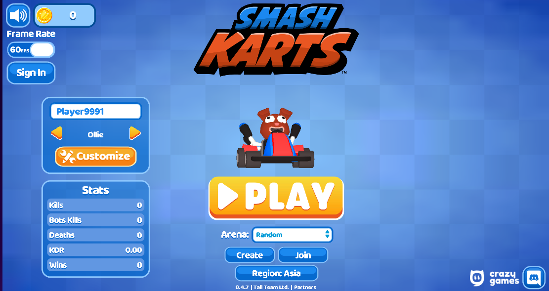 Play Smash Karts Unblocked 76 Online for Free