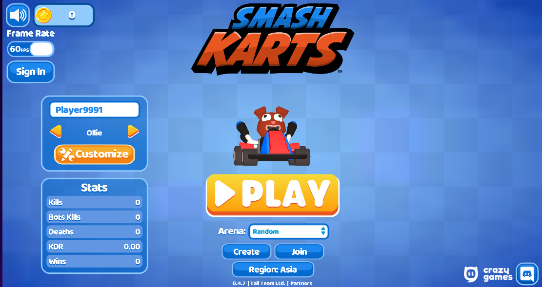 Smash Karts Unblocked Game